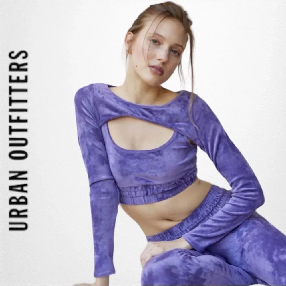 NEW Out From Under UO Urban Outfitters Aria Velour Tank Top & Shrug Set S L